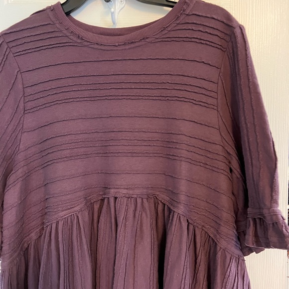 FREE PEOPLE Take a Spin Tunic size S. Color: Black Honey ( deep maroon) - Picture 11 of 13